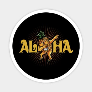 Dabbing Pineapple Aloha Sunglasses Summer Hawaii Magnet